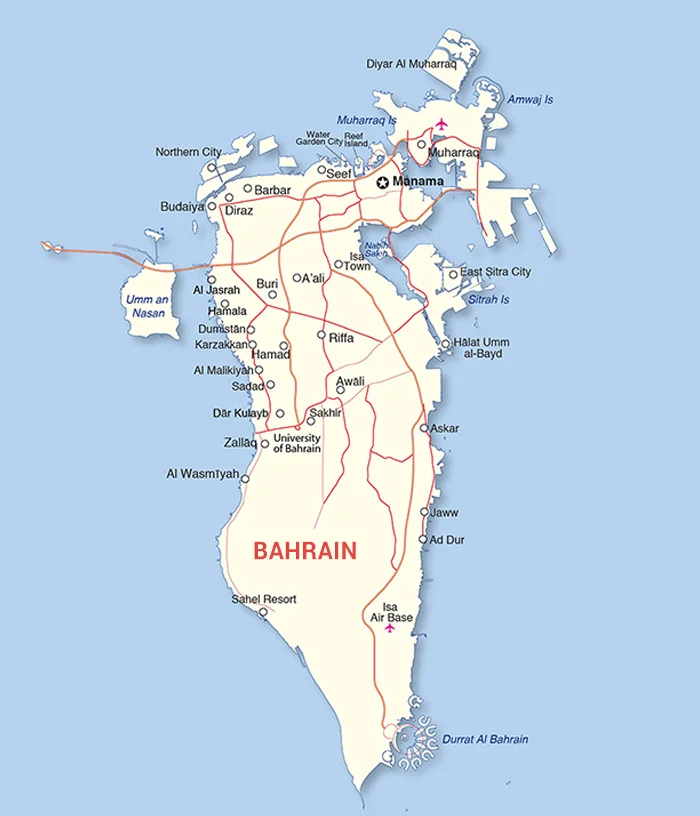 bahrain map